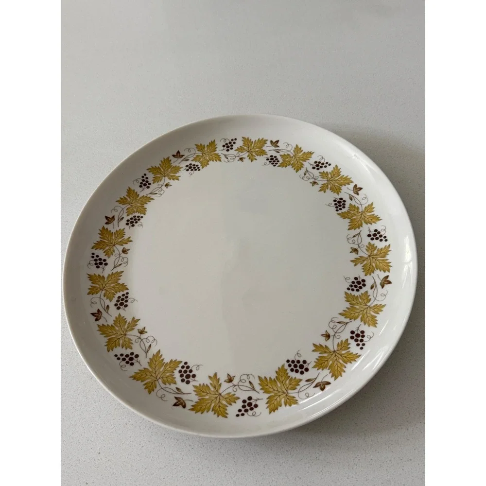 Syracuse China Carefree Vintage Grape Leaf Oval Serving Platter Made in USA‎
